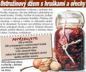 Ostružinový džem s hruškami a ořechy