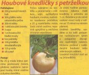 Houbové knedlíčky s petrželkou