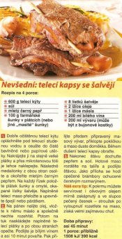 Nevšední: telecí kapsy se šalvějí