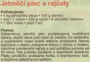 Jehněčí plec s rajčaty