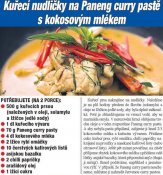 Kuřecí nudličky na Paneng curry pastě s kokosovým mlékem