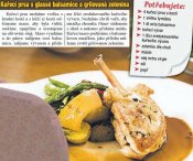 Kuřecí prsa s glassé balsamico a grilovaná zelenina