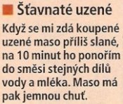 Uzené je moc slané