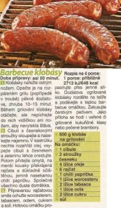 Barbecue klobásy