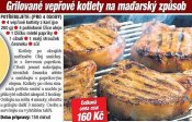 Grilované vepřové kotlety na maďarský způsob