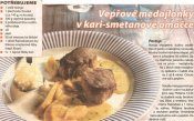 Vepřové medajlonky v kari-smetanové omáčce