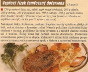 Vepřový řízek temfovaný dočervena