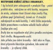 Restovaná kuřecí játra s hranolky