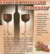 Koktejl z Lambrusca a rebarbory