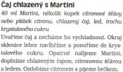 Čaj chlazený s Martini