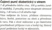 Čajový punč diabetický s vínem