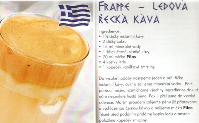 Frappe - ledová řecká káva