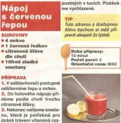 Nápoj s červenou řepou