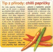 Chilli papričky