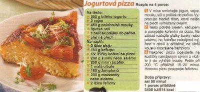 Jogurtová pizza