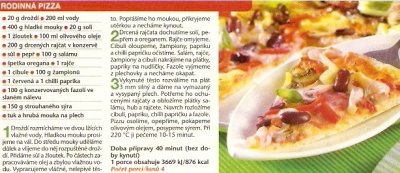 Rodinná pizza