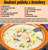 Houbová polévka s brambory