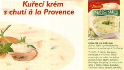 Kuřecí krém s chutí á la Provence