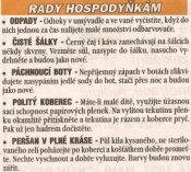 Rady hospodyňkám