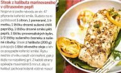 Steak z halibuta marinovaného v citrusovém pepři