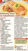 Grilovaný losos na kukuřičném salátu