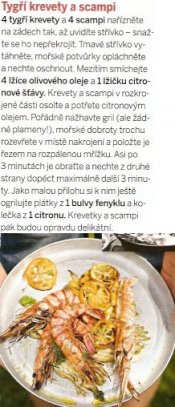 Tygří krevety a scampi