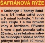 Šafránová rýže