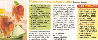 Melounový s parmskou šunkou