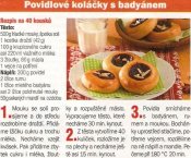 Povidlové koláčky s badyánem