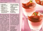 Jahodová panna cotta