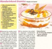 Mandarinkové tiramisu