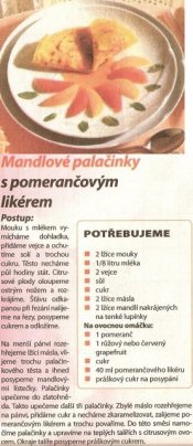 Mandlové palačinky s pomerančovým likérem