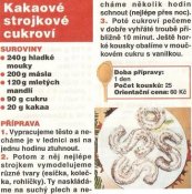 Kakaové strojkové cukroví