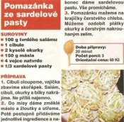 Pomazánka ze sardelové pasty