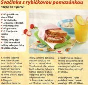 Svačinka s rybičkovou pomazánkou