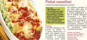 Plněné cannelloni s čerstvým sýrem, brokolicí a rajčaty