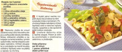 Vegetariánské těstoviny