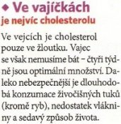 Ve vajíčkách je nejvíc cholesterolu